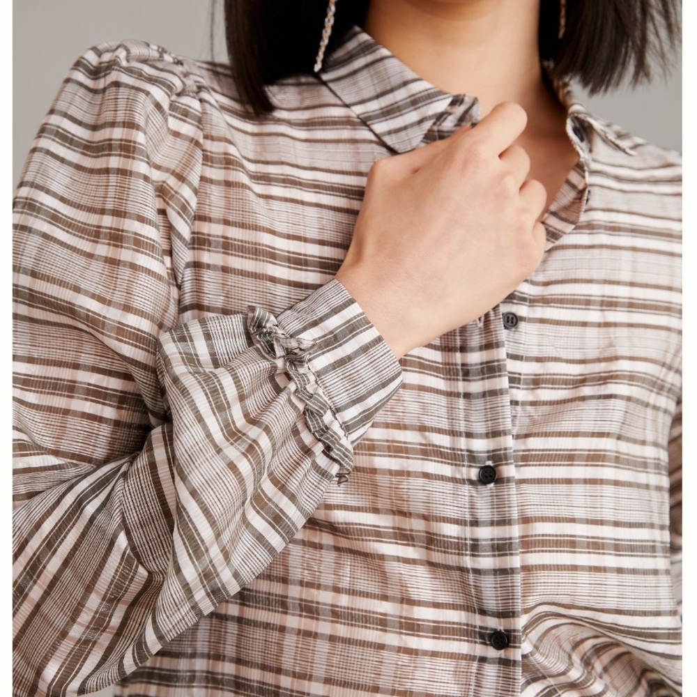 XL - Anthropologie‎ sheer Blouse